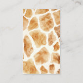 Giraffe Diaper Raffle Baby shower Tickets Informatiekaartje (Achterkant)