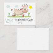 Giraffe Diaper Raffle Tickets (Voorkant / Achterkant)