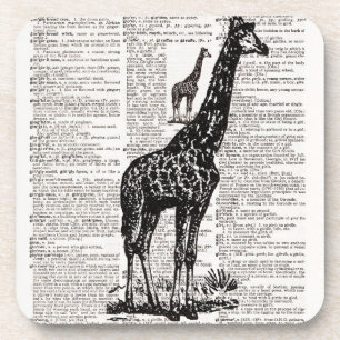Giraffe dictionary Art Drankjes Onderzetter