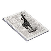 Giraffe dictionary Art Notitieboek (Rechterzijde)