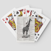 Giraffe dictionary Art Speelkaarten (Achterkant)