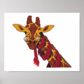 Giraffe die bril draagt poster (Voorkant)