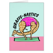 Giraffe die gymnastiek doet (Voorkant)