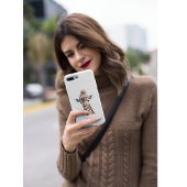 Giraffe die het pet van de winter aanpasbaar Poste Case-Mate iPhone Case