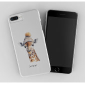 Giraffe die het pet van de winter aanpasbaar Poste Case-Mate iPhone Case