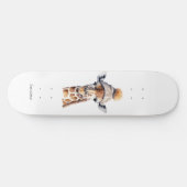 Giraffe die het pet van de winter aanpasbaar Poste Persoonlijk Skateboard (Horizontaal)