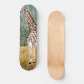 Giraffe die skateboard kijkt (Voorkant)