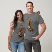 Giraffe Dier Bluegrass Banjo Speler jongen T-shirt (Unisex)
