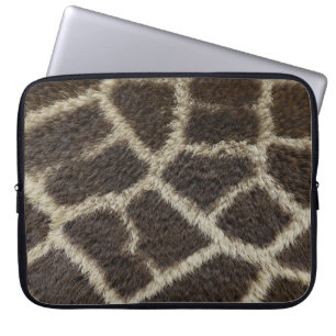 giraffe dier bont huid textuur wild leer patroon laptop sleeve