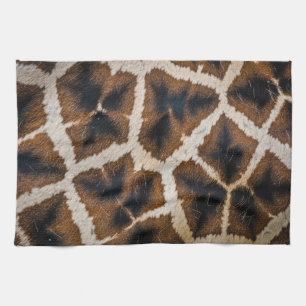 giraffe dier bont huid textuur wild leer patroon theedoek