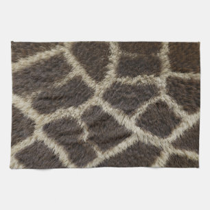 giraffe dier bont huid textuur wild leer patroon theedoek