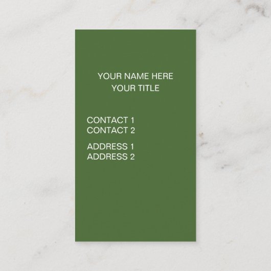 Giraffe Dier Illustratie Visitekaartje (Achterkant)