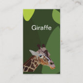 Giraffe Dier Illustratie Visitekaartje (Voorkant)