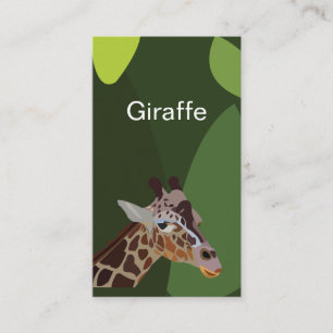 Giraffe Dier Illustratie Visitekaartje