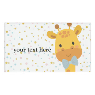 Giraffe, dier naambadge