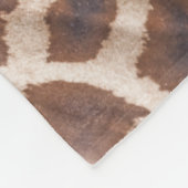 Giraffe Dier op Blauwgroen persoonlijke naam Fleece Deken (Hoek)