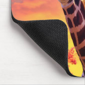 Giraffe Dier Wilderness Kleurrijke Print Muismat (Hoek)