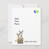 Giraffe dierdag uitnodiging (Achterkant)