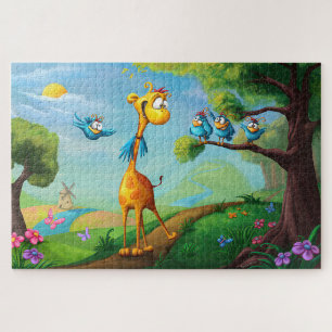 Giraffe dieren illustratie legpuzzel