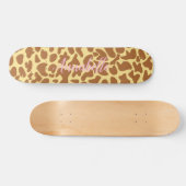 Giraffe Dierenafdrukken - Aangepast Persoonlijk Skateboard (Horizontaal)