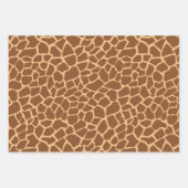 Giraffe Dierenpatroonsafari Wild Life Inpakpapier Vel (Voorkant)