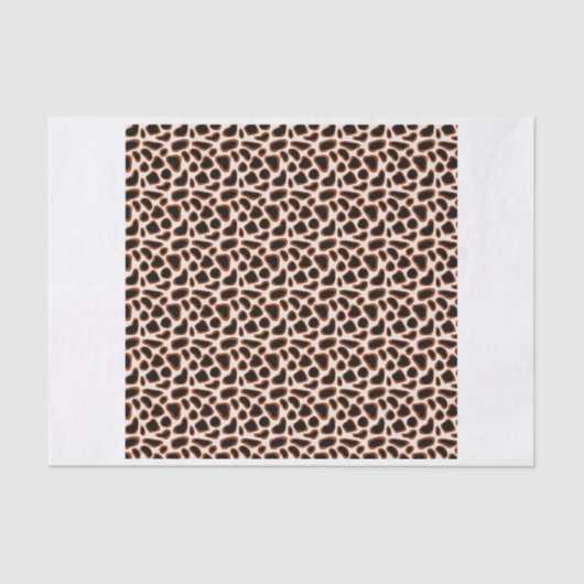 Giraffe Dierenpringspatroon Tissuepapier (Voorkant)