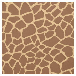 Giraffe Dierenprint Bruin en Geel Patroon Stof