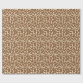 Giraffe - Dierenprinter Tan Brown Design Cadeaupapier (Vlak)