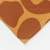 Giraffe dierlijke huid fleece deken (Hoek)