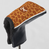 Giraffe dierlijke huid golfheadcover (3/4 voorkant)