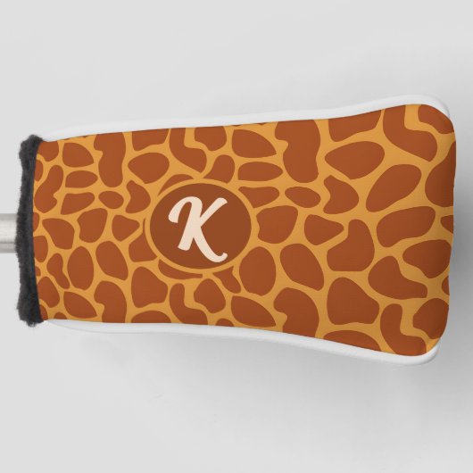 Giraffe dierlijke huid golfheadcover (Voorkant)