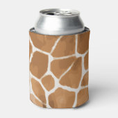 Giraffe dierpatroon blikjeskoeler (Blikje Voorkant)