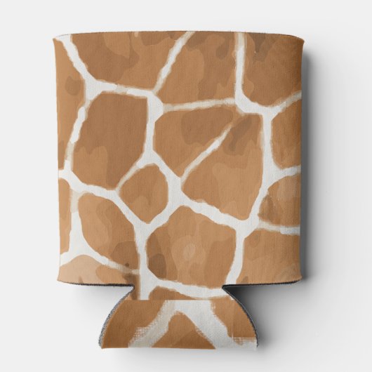 Giraffe dierpatroon blikjeskoeler (Achterkant)