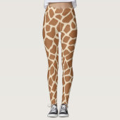 Giraffe dierpatroon leggings (Voorkant)