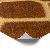 Giraffe Dierpatroon Poster (Hoek)