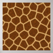 Giraffe Dierpatroon Poster (Voorkant)