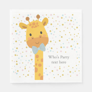 Giraffe, diervoorbeeld servet