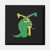 Giraffe Dinosaur Hug Love Dino Animals Safari Hall Magneet (Voorkant)