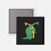 Giraffe Dinosaur Hug Love Dino Animals Safari Hall Magneet (Voorkant / Achterkant)