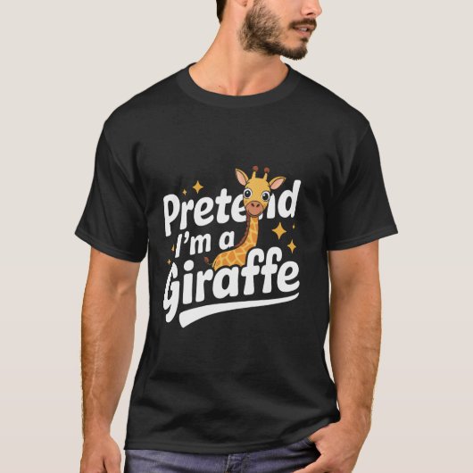 Giraffe Doe alsof ik een giraffe ben T-shirt (Voorkant)