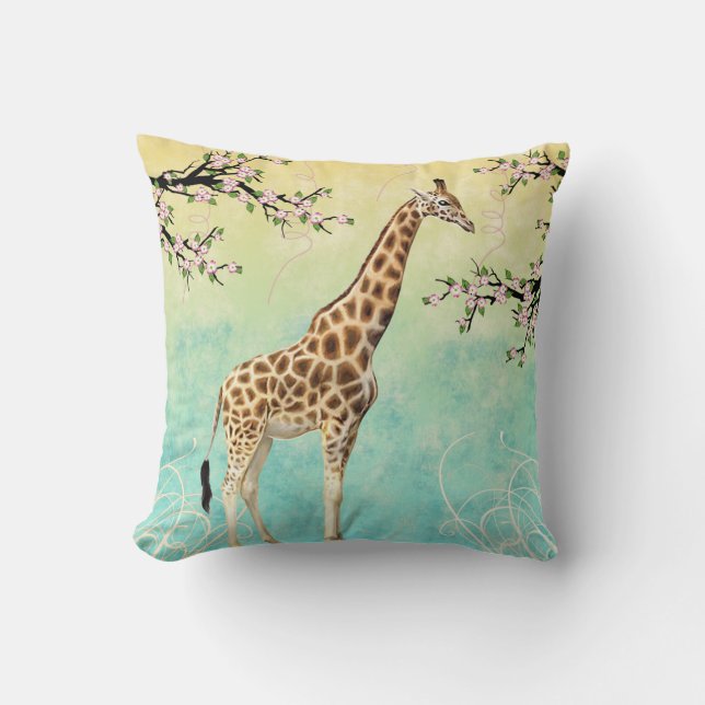 Giraffe Dogwood Kussen (Voorkant)