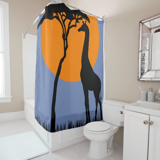 Giraffe Douchegordijn (In situ)