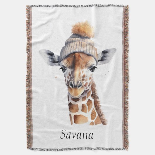 Giraffe dragen winter pet aanpasbaar deken (Voorkant Verticaal)