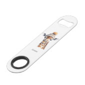 Giraffe dragen winter pet aanpasbaar speed flessenopener (Voorkant Gekanteld)