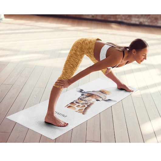 Giraffe dragen winter pet aanpasbaar yogamat