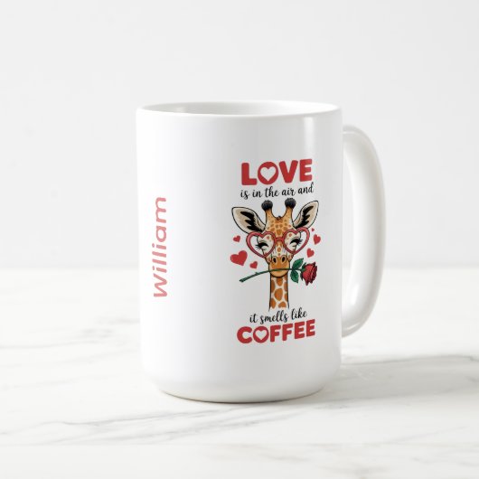 Giraffe Druk Je Liefde Uit Mok (Voorkant rechts)