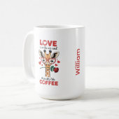 Giraffe Druk Je Liefde Uit Mok (Voorkant links)
