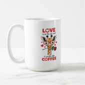 Giraffe Druk Je Liefde Uit Mok (Links)