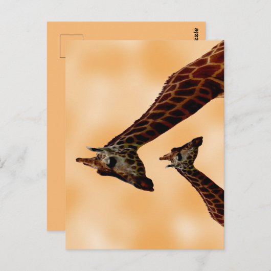 Giraffe Dubbele problemen, Briefkaart (Voorkant / Achterkant)