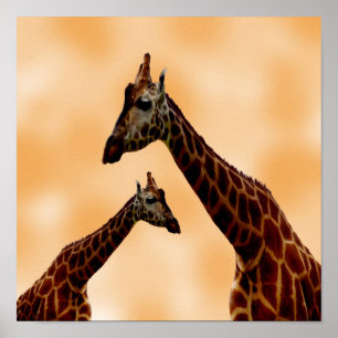 Giraffe Dubbele problemen, Poster